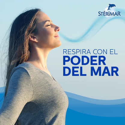 Stérimar™ Uso Diario, Descongestionante Nasal 100% Natural con Solución de Agua de Mar para la Higiene y Humectación Nasal de toda la familia, 50 ml