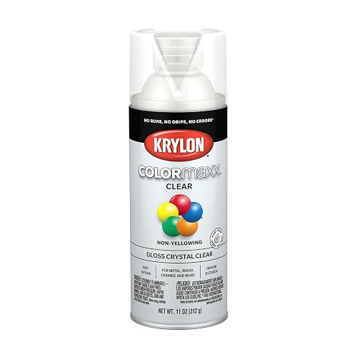 Krylon K05547007 COLORmaxx pintura en aerosol, Brillo, Transparente
