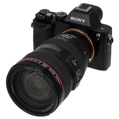 Fotodiox Lens Mount Adapter, Canon EOS EF, EF-S Lens to Sony NEX E-Mount Mirrorless Camera Such as Sony Alpha a7, NEX-7 & 5