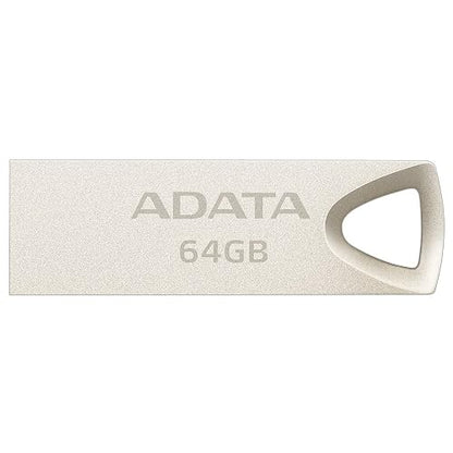 ADATA 64 GB Memoria Flash USB 2.0 Metálica Color Plata (Modelo UV210)