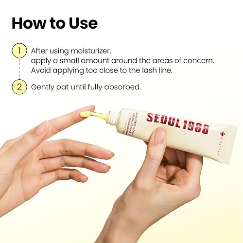 K-SECRET SEOUL 1988 Retinal Eye Cream – Formulated with Advanced Retinal Liposome 4% and Fermented Bean for Smoother, Refreshed-Looking Eyes | Korean Skincare, 30ml / 1.01 fl oz