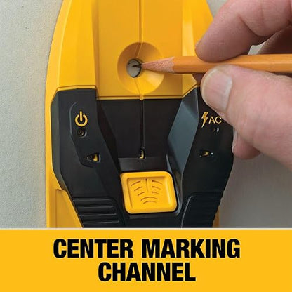 DEWALT - Buscador de pernos de 3/4 pulgadas, localiza los pernos de encuadre eficientemente con flechas LED, ideal para madera y metal, pilas AAA incluidas (DW0100)