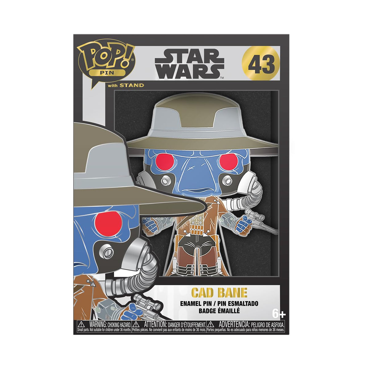 Funko Star Wars: Clone Wars Large Enamel Pin - Cad Bane | Mercancía Oficial de Ciencia Ficción - Juguete Coleccionable - Idea de Regalo de Cumpleaños para Fans y Coleccionistas