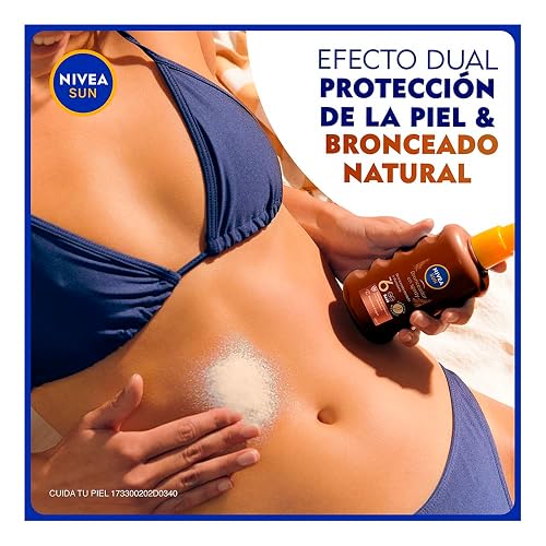 Protector Solar NIVEA SUN Protect & Bronze FPS 50 200Ml, Bronceado Natural Spray
