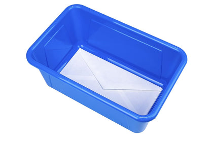 Storex Contenedores pequeños, paquete de 5, 12.2 x 7.8 x 5.1 pulgadas, azul (62416U05C)