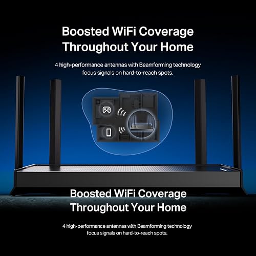 TP-Link Archer BE230 – Router Wi-Fi 7 BE3600 de Doble Banda, hasta 3.6 Gbps, 2 × Puertos 2.5 Gbps, 3 × Puertos LAN Gigabit, Puerto USB 3.0, EasyMesh y Seguridad HomeShield