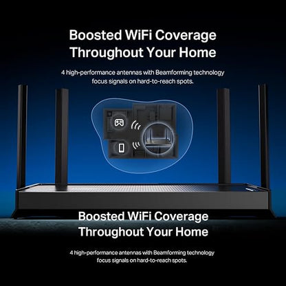 TP-Link Archer BE230 – Router Wi-Fi 7 BE3600 de Doble Banda, hasta 3.6 Gbps, 2 × Puertos 2.5 Gbps, 3 × Puertos LAN Gigabit, Puerto USB 3.0, EasyMesh y Seguridad HomeShield