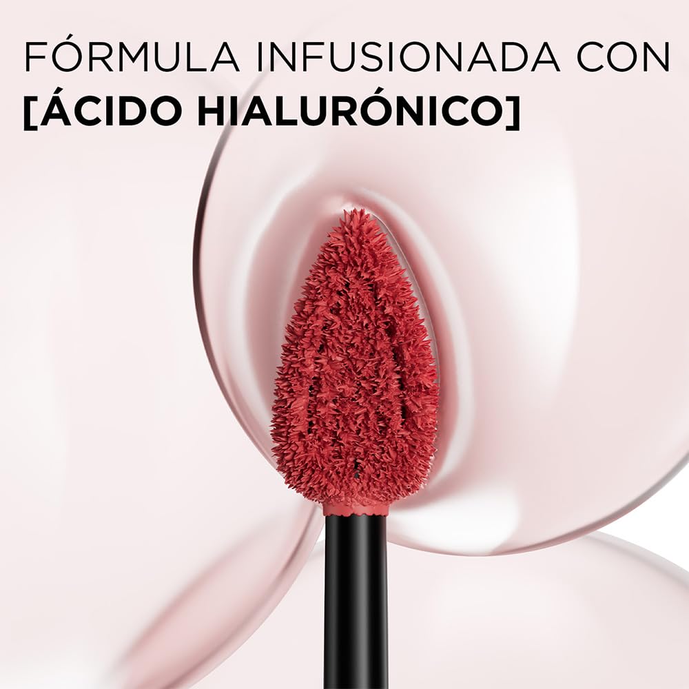 L’Oréal Paris Infaillible Le Matte Resistance Labial Líquido de Larga Duración por 16H, a Prueba de Agua, Color Intenso, con Ácido Hialurónico, Tono Wine Not