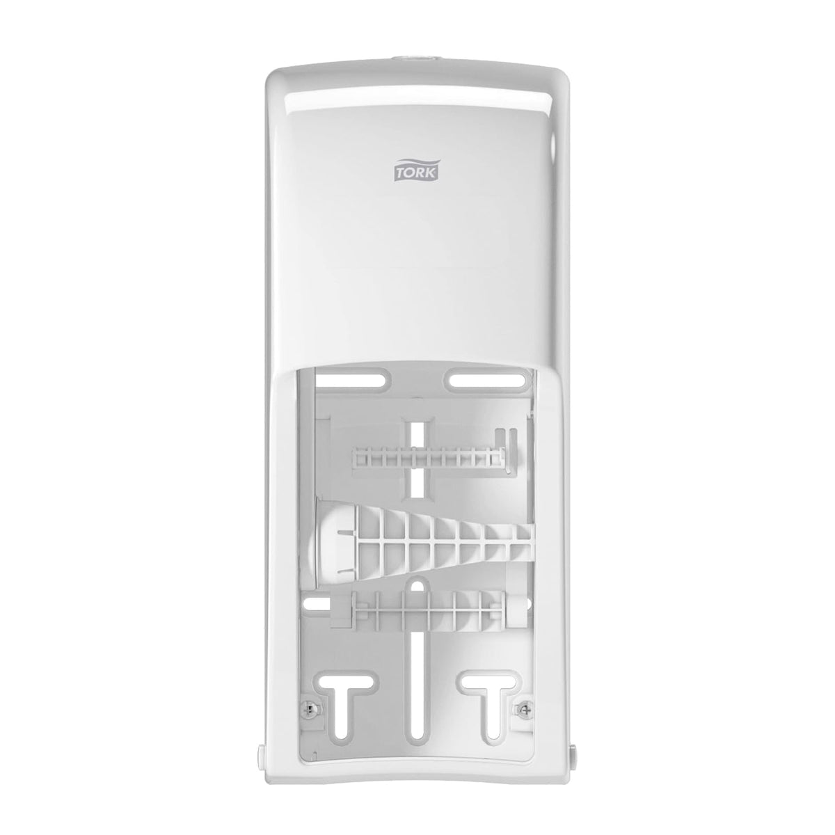 Tork 555620 - Dispensador de Rollo de Papel higiénico Doble T26, Alta Capacidad, Rango de elevación, 6.5 x 6.3 x 14.2 Pulgadas