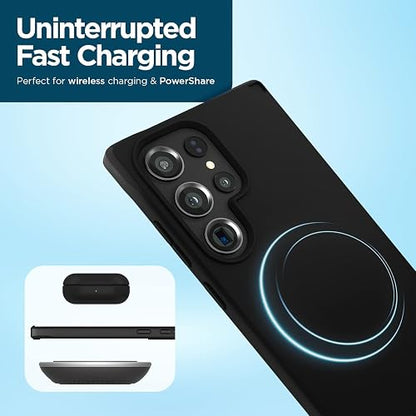 Case-Mate Samsung Galaxy S23 Ultra Case [3in1] with FlexiShield Screen Protector & Camera Lens Protector [6.8"] [12FT Drop Protection] [Wireless Charging] Tough Black Phone Case -Rugged, Anti-Scratch