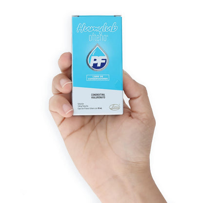 HUMYLUB OFTENO Gotas Lubricantes Oculares Sin Conservadores, Hialuronato de Sodio y Condroitín Sulfato, Alivio Ojo Seco Leve a Moderado, Estabiliza Película Lagrimal, Frasco Gotero 10 ml