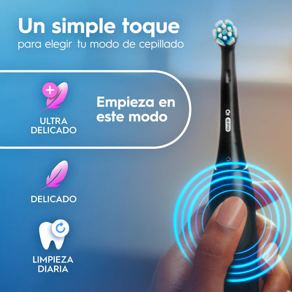 Oral-B Cepillo de Dientes Eléctrico iO2, Sensor de Presión, Cabezal Redondo