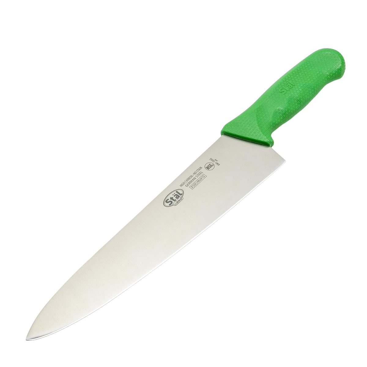 Winco Cuchillo de Chef de 10 Pulgadas con Hoja de Acero Alemana, Verde