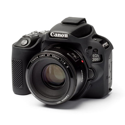 EasyCover Funda de Silicona para Cámara Canon 200D/250D - Negro