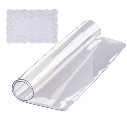 Mantel Protector de Mesa VEVOR de PVC Transparente - 30.5 x 30.5 cm (Cuadrado)