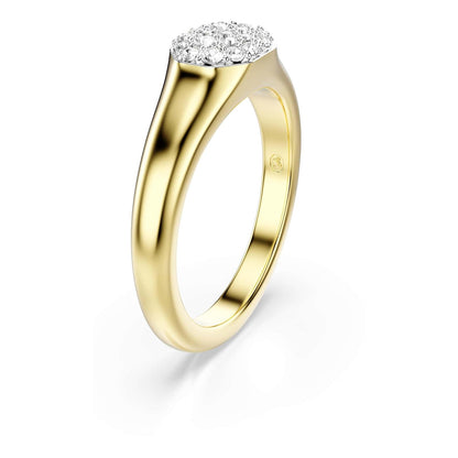 Swarovski Anillo Dextera, Tallas mixtas, Blanco, Baño tono oro