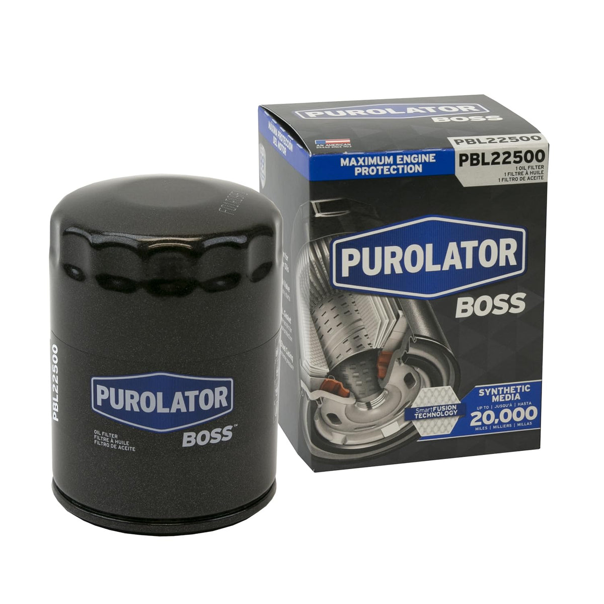 Purolator BOSS Filtro de Aceite de Motor para GM y Ford - single filter