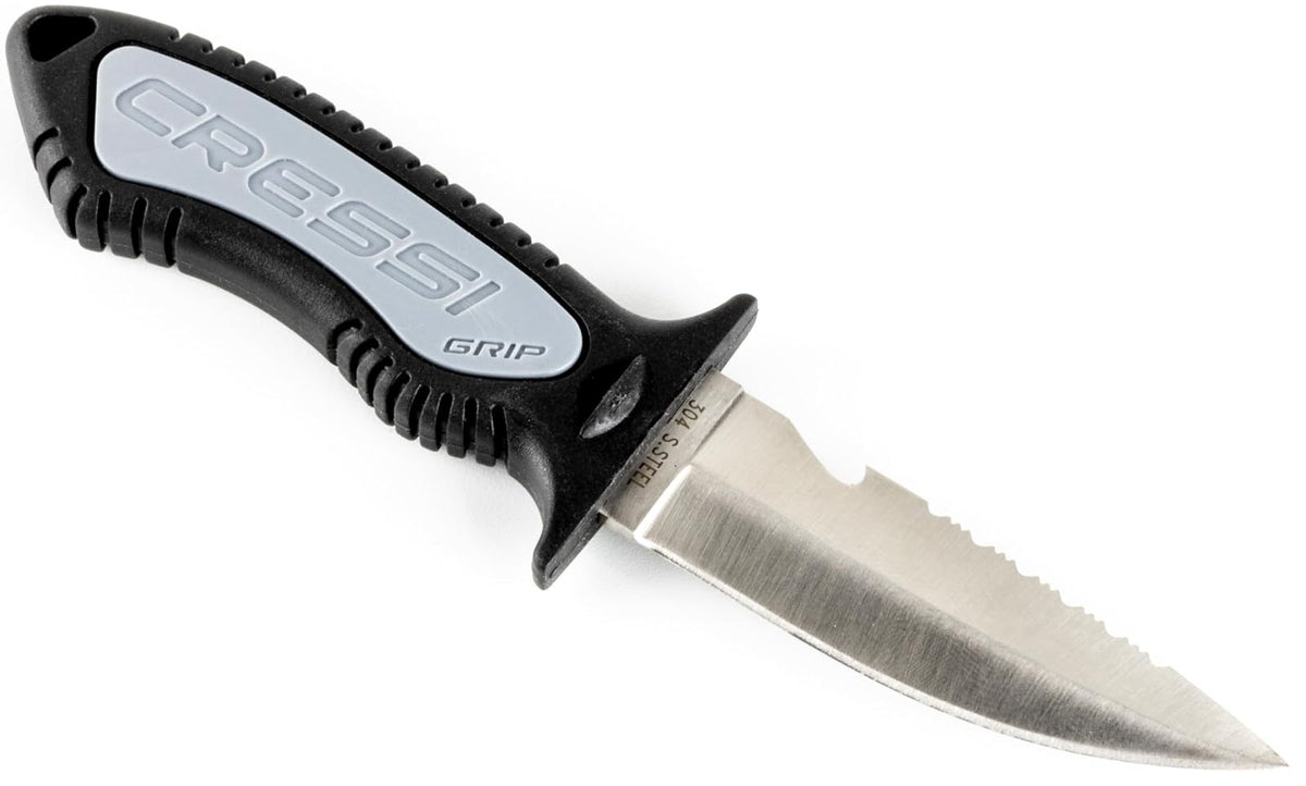 Cressi Versatile Diving Knife for Scuba, Snorkeling, Spearfishing | The Grip
