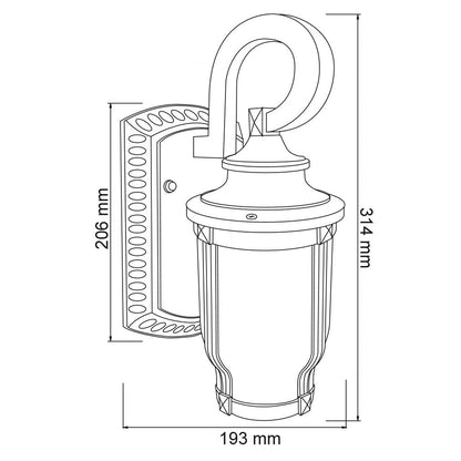 Tecnolite Farol de Exterior, color Bronce Antiguo FTL-6000/BA