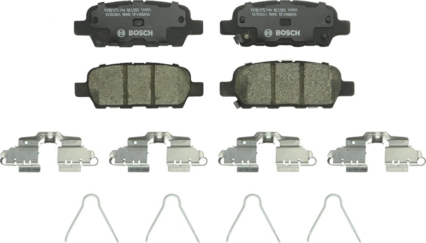 Bosch QuietCast Juego de Pastillas de Freno de Disco Cerámica BC1393 para Infiniti/Nissan