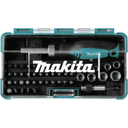 Makita Desarmador Manual Tipo Matraca Con 47 Puntas Y Dados B-50289