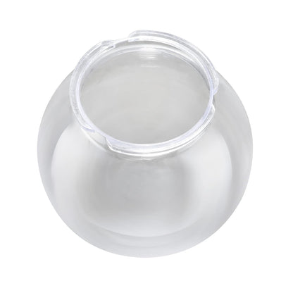 Aspen Creative 28001-60-11, globo de repuesto acrílico transparente de 6 pulgadas con cuello de bloqueo giratorio de 3-3/4 pulgadas