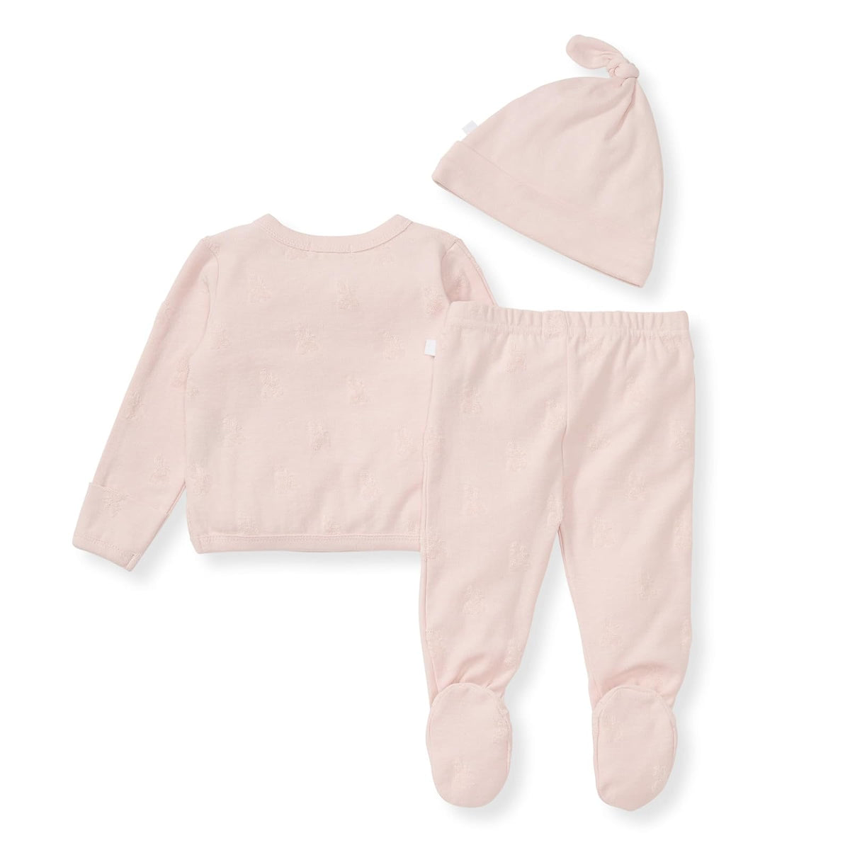 Burt's Bees Baby Baby Baby Girls - Conjunto unisex para bebé Take Me Home de 3 piezas, parte superior, pantalón y sombrero