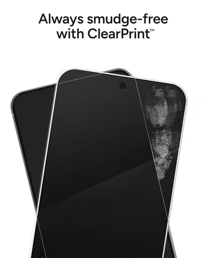 Zagg Glass+ Protector de Pantalla Samsung Galaxy S25 Ultra | Vidrio brillante, resistente a arañazos, 1 pieza, protección 3x más fuerte