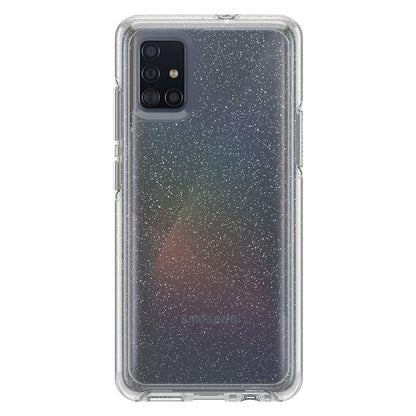 OtterBox Symmetry - Funda Transparente para Samsung Galaxy A51 (no versión 5G) - Stardust (Placa Plateada/Transparente)
