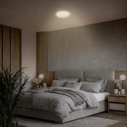 Tecnolite - Lámpara de Techo Plafón LED 18 W, Luz Cálida Brillante, No atenuable