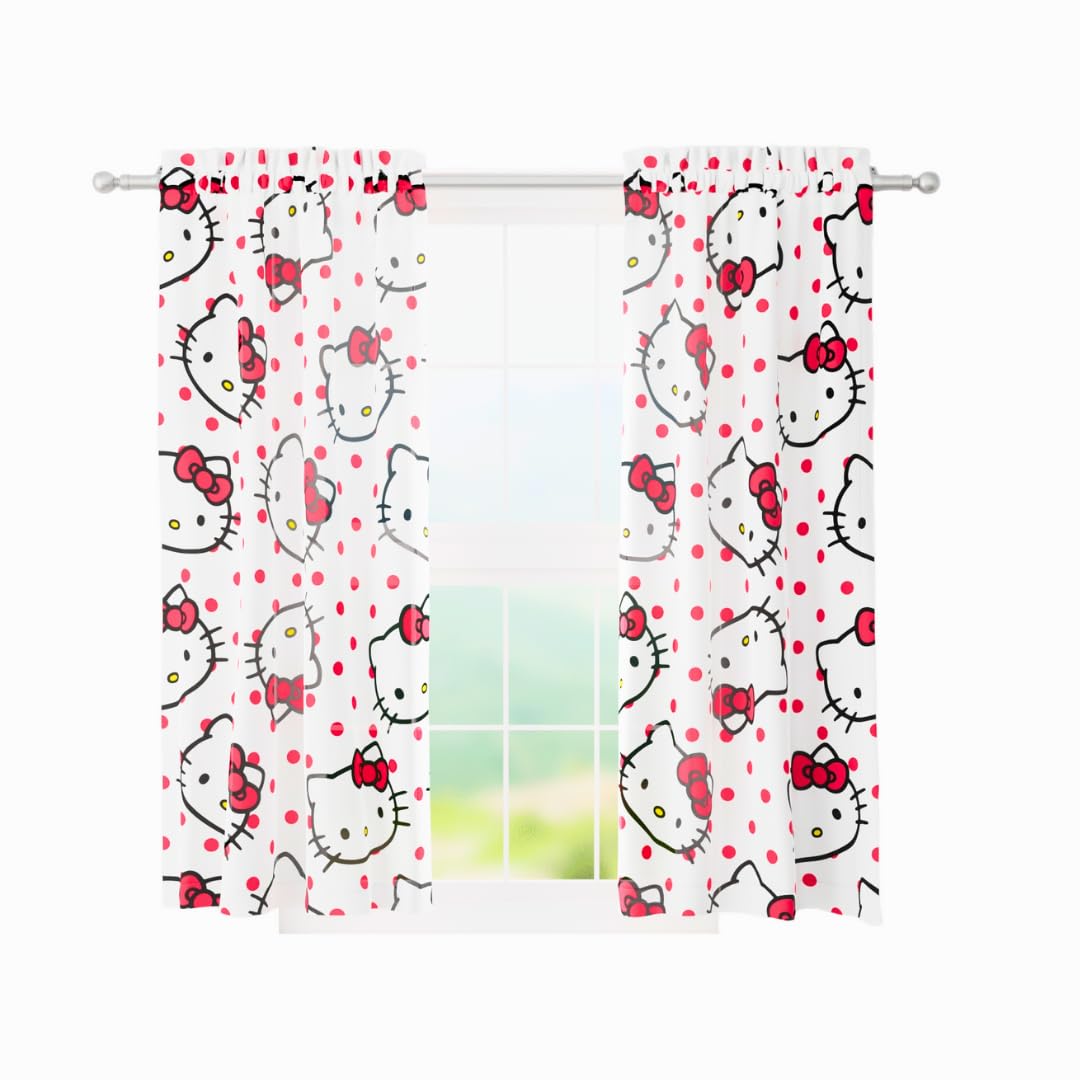 Franco Cortinas Infantiles Trolls, Juego de 2 Paneles - blanco - 104.1An x 160Al cm (2 Paneles)
