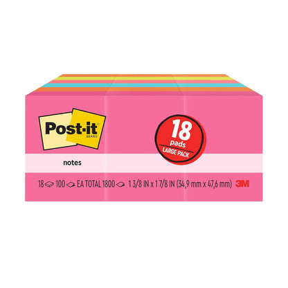 Post-it Notas Adhesivas Autoadheribles - 5.1 x 11.4 cm - 1-3 - 8" x 1-7 - 8"