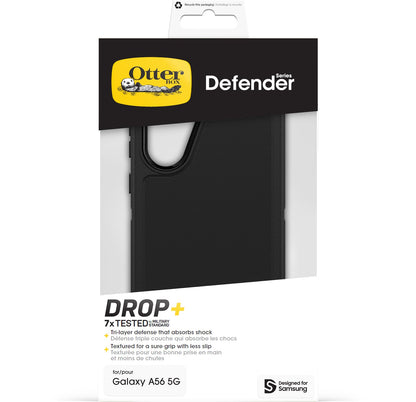 OtterBox - Funda para Samsung Galaxy A56 5G Defender Series, Color Negro, Resistente y Duradero, con protección de Puerto