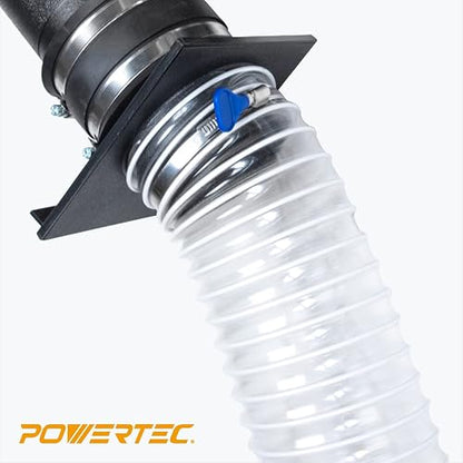 POWERTEC 70129 manguera flexible de PVC resistente de 2-1/2 pulgadas x 10 pies