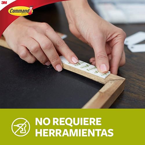 COMMAND 3M Tiras Adhesivas para Colgar Cuadros Grandes Negras 12 piezas | Decora sin dañar paredes, Removibles y sin residuos, No requiere herramientas, Soporta hasta 7.2 kg, Uso interior