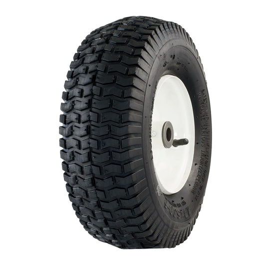 Marathon 13 x 5.00 - 6" (Relleno) en Rueda de neumático de Aire neumáticas, rodamientos de Eje DE 3", 3/4", Blanco, 13x5.00-6in