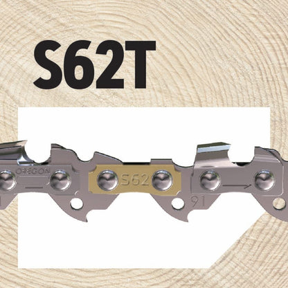 Oregon S62T AdvanceCut Cadena de Motosierra de 18 Pulgadas, Compatible con Echo, Craftsman, Poulan (Paquete de 2)