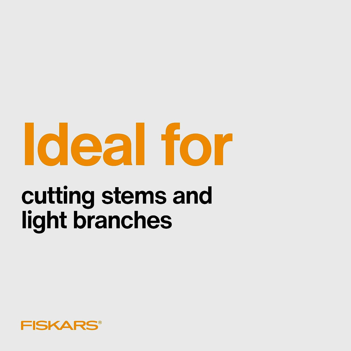 Fiskars - Tijeras de poda de derivación, cortador de ramas con capacidad de corte de 5/8 pulgadas, tijeras de jardín con hoja de acero afilada, resistentes a la corrosión, podadoras ergonómicas con