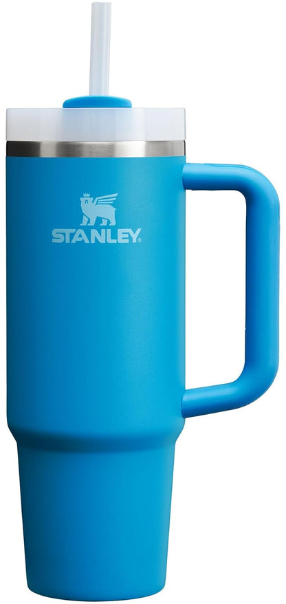 Stanley Quencher H2.0 Vaso Térmico con Popote, Acero Inoxidable, 14 a 64 oz - Celeste - 30 onzas
