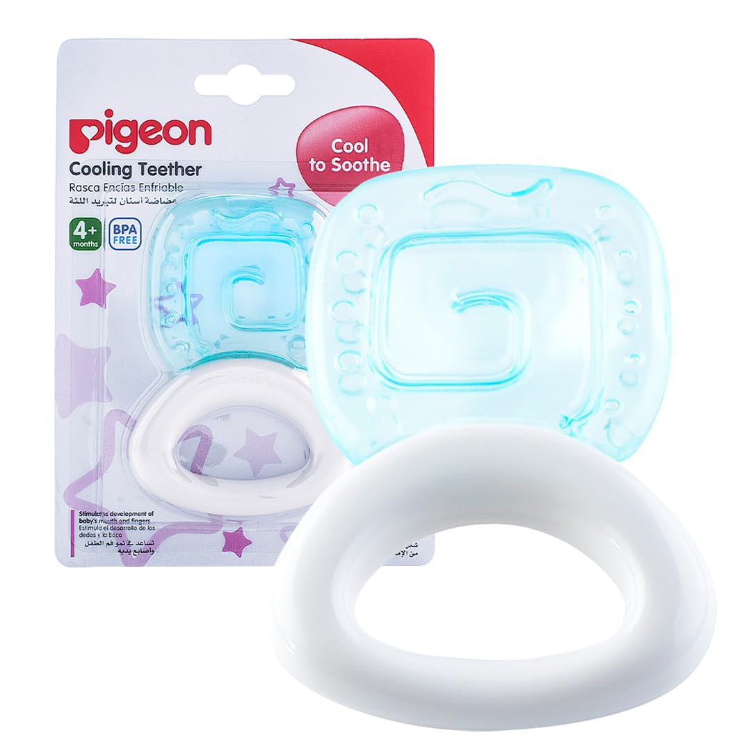 PIGEON | Mordedera para Bebe Refrigérable - Cuadrado | Cosas para Bebes Ideal para Aliviar la Dentición | Estimula Desarrollo Motor de Bebes Recien Nacidos | Incluye Certificación de Seguridad