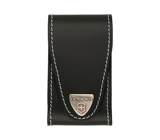 Victorinox Funda de Piel, 100 mm, Negra
