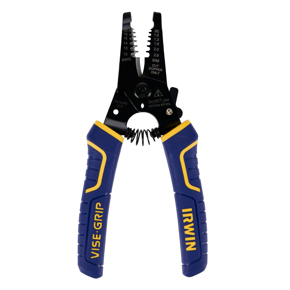 IRWIN Tools 2078316 VISE-GRIP Peladora y cortadora de alambre, 12.7 cm/6 in (2078316)