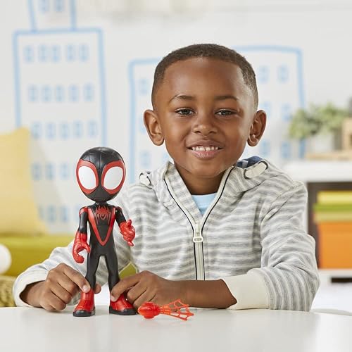 Marvel Hasbro Figura Miles Morales Spidey y Sus Amigos Articulada 22,5 cm