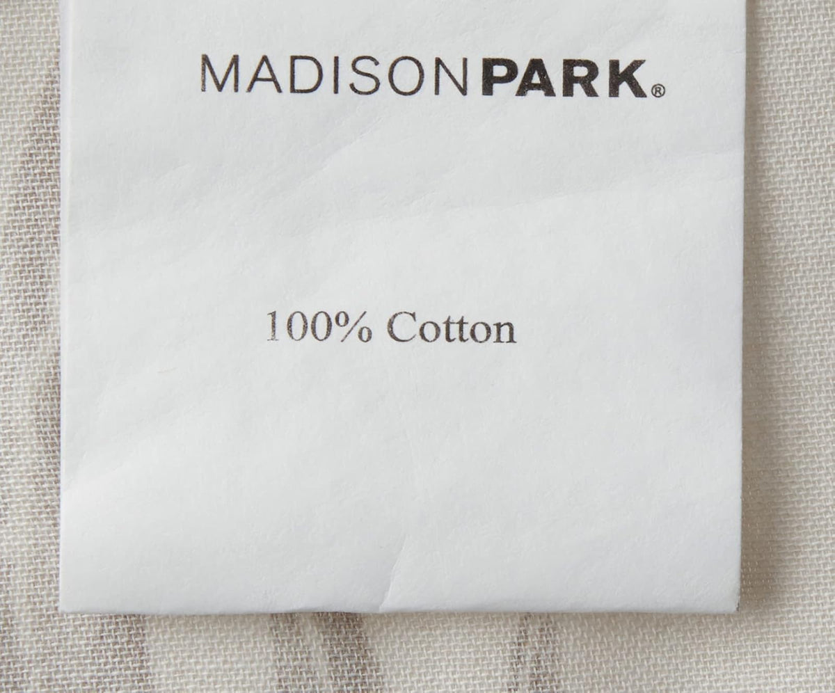 Madison Park MP70-645 Shower Curtain, Blue | Algodón, añade privacidad, lavable a máquina, certificado OEKO-TEX