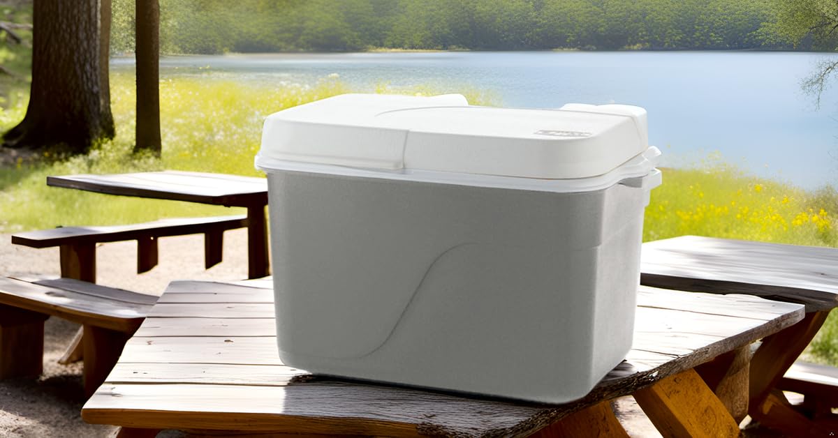 ESTRA Hielera Familiar Insulada 42 L (44 QT) | Espacio para 60 latas | Mantiene frío por Tiempo prolongado | Asas Laterales portátiles | Perfecta para Camping, Picnic, Playa y Viajes