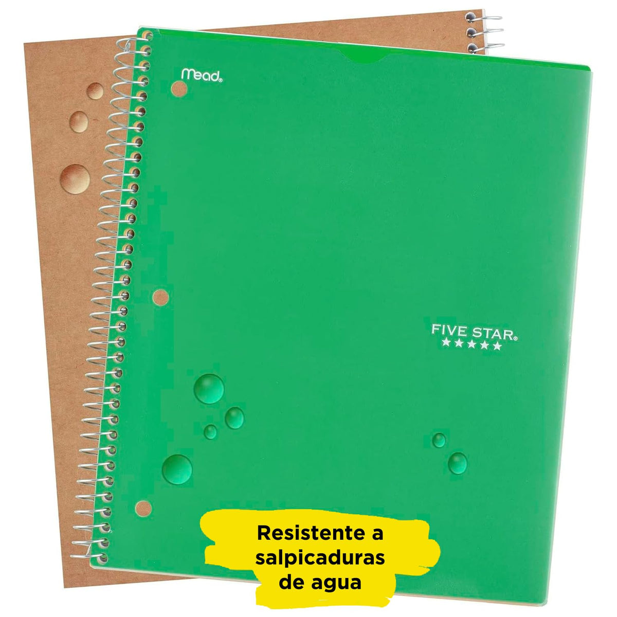Five Star Cuaderno Personalizable de Espiral Profesional 100 Hojas a Raya 1 Materia