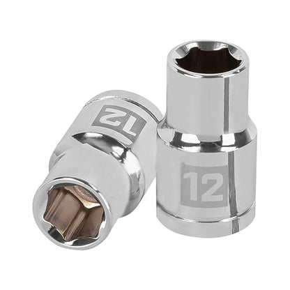 Truper D-1212-M, Dado de 6 puntas, cuadro 1/2" de 12mm