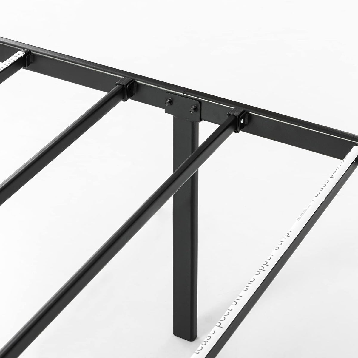 Best Price - Colchón de Plataforma de Metal de 14 Pulgadas con Base de colchón de Listones de Acero Resistente (no Necesita somier), Color Negro