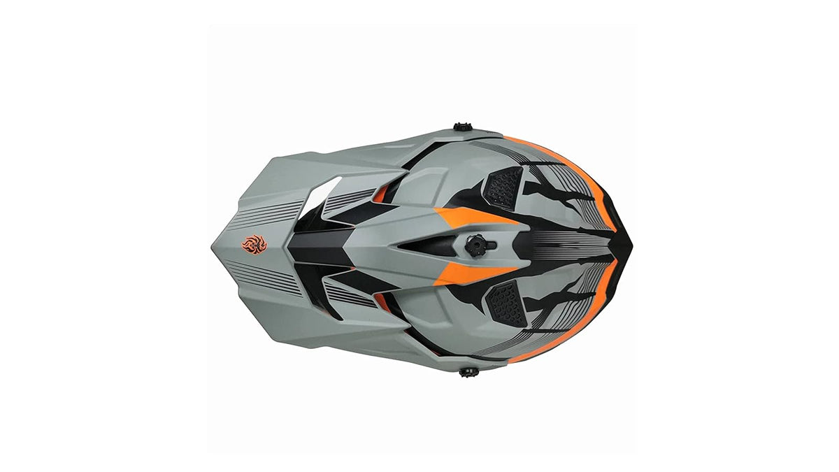 KOV Casco X4 GO Cross Naranja Off-Road para Motocross Dot
