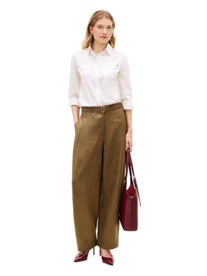 Tommy Hilfiger - Camisa de Manga Larga con Botones para Mujer